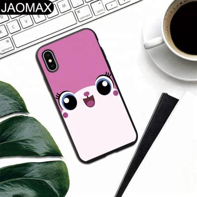 China Cute Fashion Animals Thing Cartoon Designs Custom Rubber Silicon Phone Case For iphone 6 7 8 plus X OEM Mate Back Cover TPU Black for sale