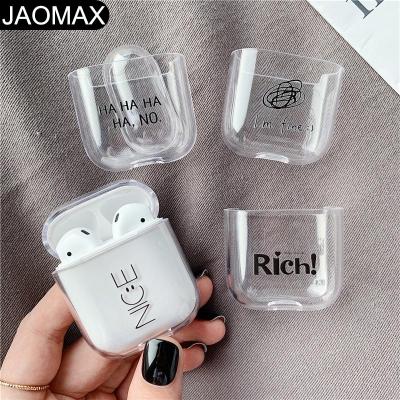 China Fashion Luxury Transparent Hard PC Case For Apple Airpods Case Earphone Accessories Cover Device For Airpod 2 for sale