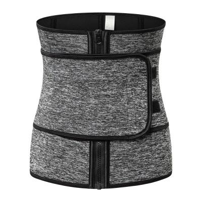 China 28cm Antibacterial Double Layer 9 Steel Bone Guangzhou Plus Size Women Private Label Double Layer Neoprene Belt Waist Trainer for sale