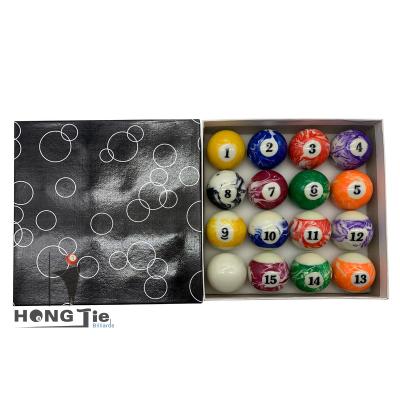 China Billiard Ball Set&Marble Pool Ball High Quality Resin Hongjie Factory Direct Sales for sale