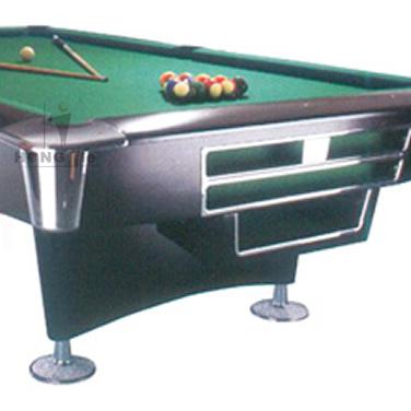 China Real Leather Pocket Maker Solid Wood Billiards Pool Table for sale