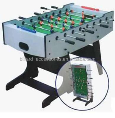 China Folding MDF Wooden Foosball Table Football Moving Table Indoor / Outdoor Game for sale