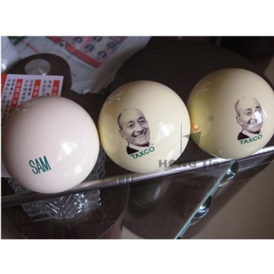 China Professional Custom 3A Pool Logo Replica Ball Grade for sale