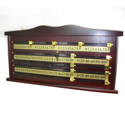 China With Plastic Path Solid Wood Cheap Billiards Corner Table Score Board for sale