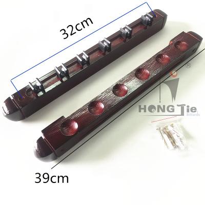 China Hardwood Hongjie Billiards Factory Direct Sales Cue Holder Billiard Accessories for sale