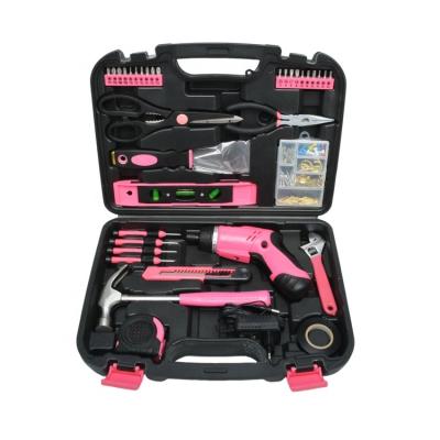 China China Convenient Tool Kit Storage Blow Case 135 Pieces Kit Tools Factory Wholesale Home Hardware Tool Box Set With Electric Drill for sale