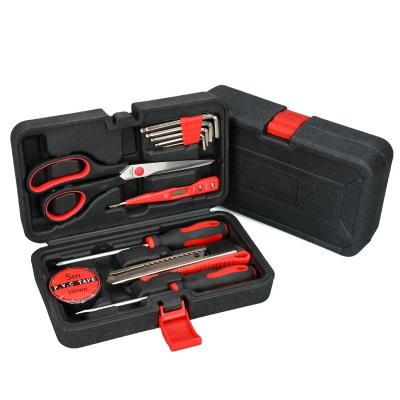 China Commonly Used Blow Case Convenient Storage Combination Tool Box 12 Piece Set Household Hardware Tool Kit with Blow Case Tool Kit for sale