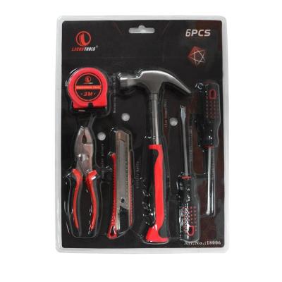 China 2022 Hot Sale Easy Double Blister Set Set Multifunctional 6 Piece Hand Tools Set for sale