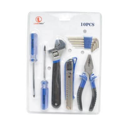 China Double Blister Easy To Show Multifunctional Set 10pcs Wrench Knife Combination Pliers Service Tool Kit for sale