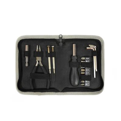 China Convenient Storage 19 Pieces Hot Sale Promotional Tool Hand Gift Kit Home Tool Kit Repair Set With Oxford Cloth Bag for sale