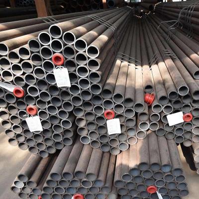 China Structure pipe G st37 schedule 20 black round steel pipe section carbon ERW hot rolled hollow steel pipe for sale