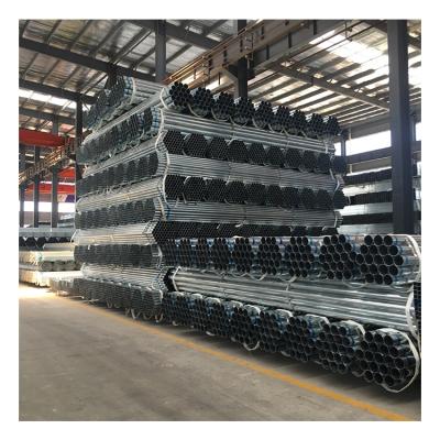 China Structure Pipe Pre-galvanized Pipe Fittings Round Tube Building Material Galvanized Steel Pipe For Fence for sale