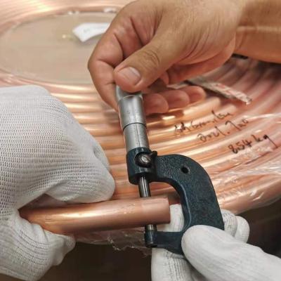 China Air condition or refrigerator HAVC copper tube 1/4 inch pancake coil copper pipe air conditioner copper pipe for sale