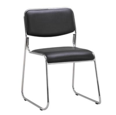 China Modern PVC Metal Leather Office Folding Chair for sale