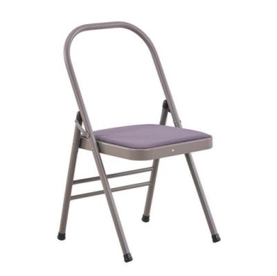 China Cancel 2023 Years Indoor Custom Multifunctional Backless Accessory Metal Iyengar Folding Yoga Detachable Chair Wholesale Custom Yoga for sale