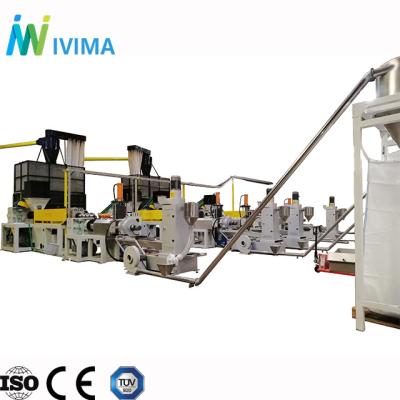 China Waste plastic plant pp pe recycling pelletizing machine/granulation line /granulator for sale