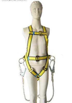 China Full body safety harness belt with lanyard,Model BH-06,Polyester material,Strength 15KN for sale