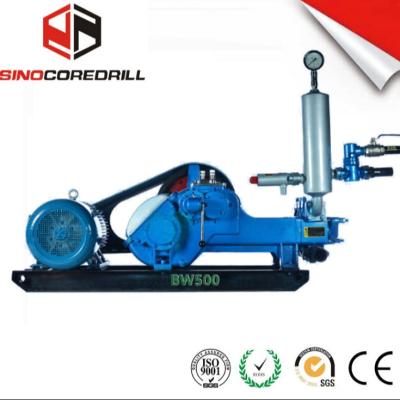 China BW500 Horizontale driecilinder modderpomp voor de bouw met maximale doorstroming 500L/min Te koop