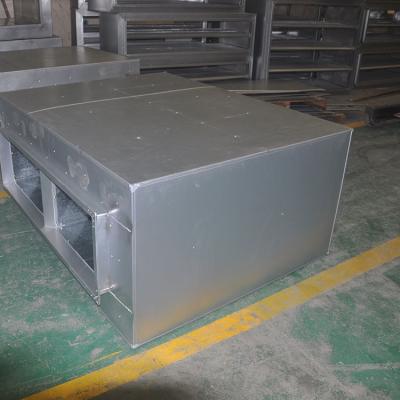 China Puncture Attenuator Dual Layer Sound Muffler Construction Duct Mounted Sound Attenuator for sale