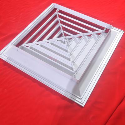 China Powder High Quality Aluminum Alloy Custom Ceiling Vent Air Liner Directional Square Diffuser for sale