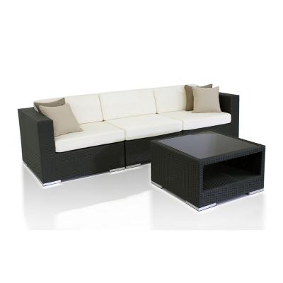 China Eco - Friendly Garden Furniture All Weather Rattan Garden Corner Sofa Set for sale