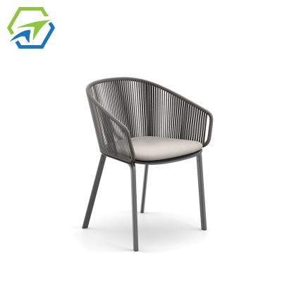 China Removable Cover Dining Room Furniture Rope Modern Chair Garden Modern Indoor Outdoor Modern Dining Chair for sale