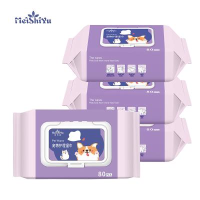 China Sustainable Pet Wipes Low Price Hot Sale Pets Grooming Bathing Wipes For Dog, Cat And Pet Wipes Anal Cleaning And Deodorizing for sale