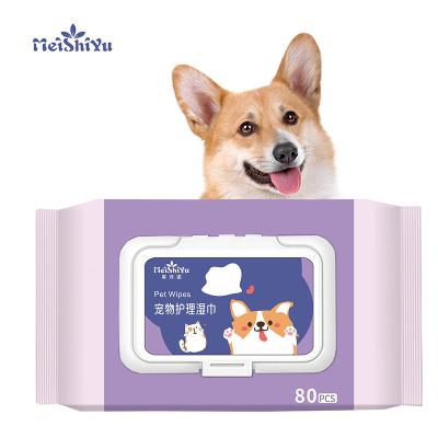 China Viable Dogs Cats Pet Wet Wipes Pet Cleaning Wet Wipes Individually Wrapped Pet Wipes for sale