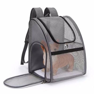 China Direct Selling Anti-scratch Foldable Wholesale Panoramic Breathable Zipper Opening Foldable Pet Bags For Dogs for sale