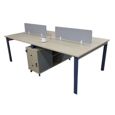 China Eco-friendly Computer Desk Workstation Desk For 4 Person Circular Office Workstation Desk for sale