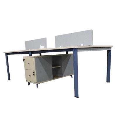 China Modern Open Workstation Office Furniture Eco - Friendly 2 / 4 / 6 Workstation Office Desk for sale