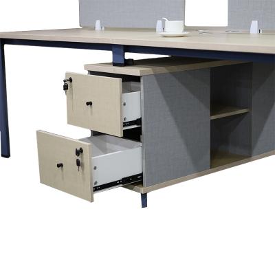 China Modern Design Office Furniture Eco - Friendly High End Secretary Desk With Storage for sale