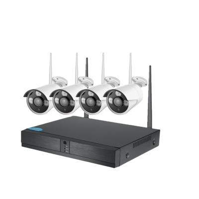 China NIGHT VISION OEM ODM manufacturers produce wifi kit 4 channel cctv camera kit HD network system1080P wifi camera for sale