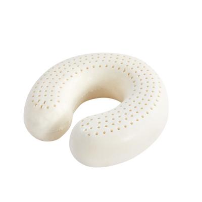 China Anti Dust Mite Natural Latex Travel Neck Pillow For Long Flights for sale