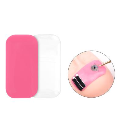 China XIUSUZAKI Silicone False Eyelash Extension Holder Attaches Maquiagem Brow Lash Cilios Pads Makeup Organizer Silicone Eyelash Brow Pad for sale