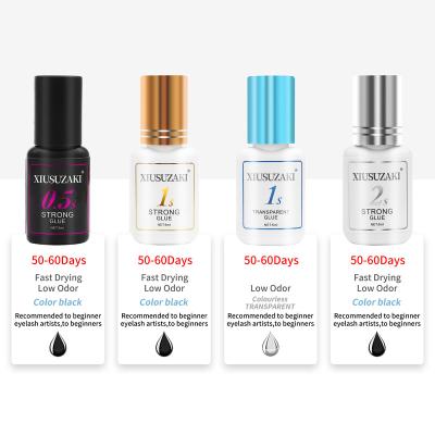 China XIUSUZAKI 6ml False Eye Second Smell Mink Eyelash Glue 6ml 1 Low Lash Extension Glue Adhesive Retention Strong Fast Drying 7-8 weeks for sale