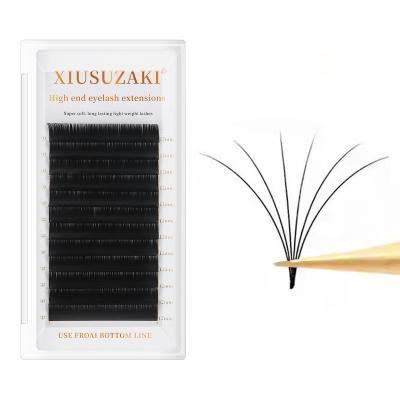 China XIUSUZAKI Easy Fan Natural Long Eyelash Extension Fast Shipping Auto Long Supplies Handing Making Blooming Flower Lashes Pre-Glued Volume Fast for sale