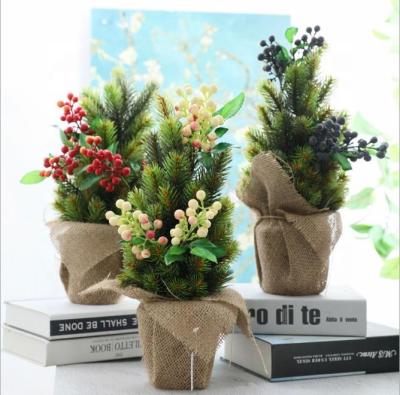 China Simulation Small Potted Cedar Christmas Tree Ornaments ER-R01 for sale