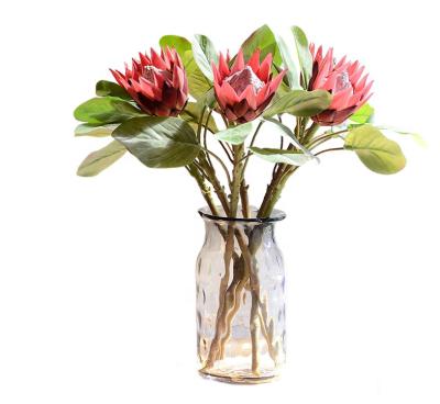 China Wedding Party Store Hotel Tissue King Protea Flower Artificial Flower King Protea Flower for Home and Wedding Decor for sale