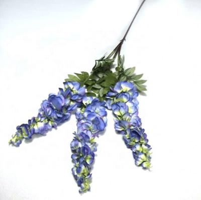 China Handmade Wisteria Flower Wisteria Hanging Artificial Flowers for Wedding Decor Home Decoration for sale