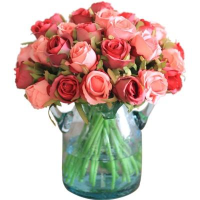 China Bridal Shop Hotel Korean Rose Bouquets For Brides Wedding Photography Shooting Props Decorative Flowers for sale