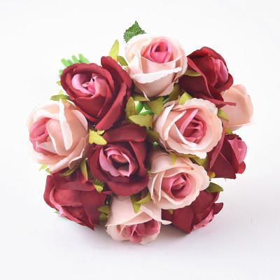 China Bridal Shop New Hotel Style Wedding Supplies Rose Bouquet Bridal Holding Wedding Bridal Flowers for sale