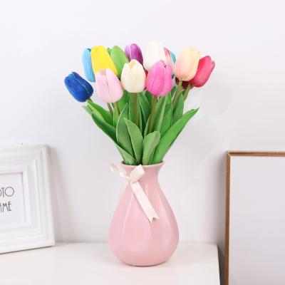 China Simulation Tulip Single Home Flower Wedding Party Shop Hotel Arrangement Wedding Export Source Factory Border Wholesale for sale