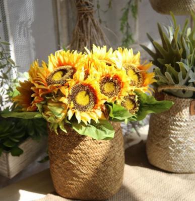 China Wholesale 2022 wedding party shop hotel artificial flowers flower decor simulation cheap plastic sunflowers for sale