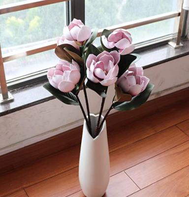 China Large Size Bridal Shop Hotel Magnolia Moss Artificial Flower For Wedding Home Decoration Real Silk Touch For Home Office Living Room for sale