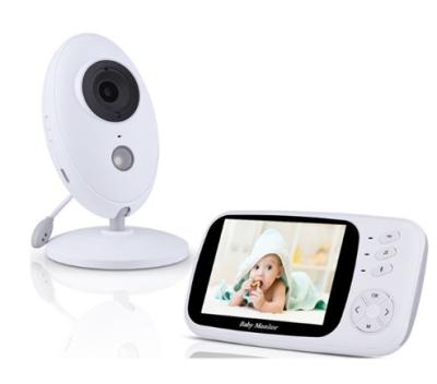 China 3.5 Inch Color Baby Wireless Video Monitor Baby Monitor High Resolution Good Kids Music Player Security Video Camera With Temperature Sensor for sale