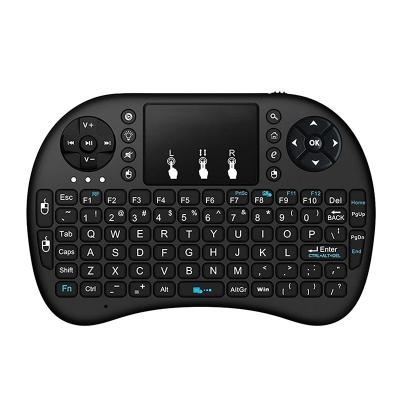 China Backlit Box Mouse I8 Mini Wireless Folding Keyboard For Android TV Air Keyboard 2.4G Wireless Portable Color Touchpad for sale