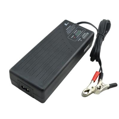 China 100W 24V standard battery sealed lead acid battery charger with charging process 20% 50% 80% 100% for sale