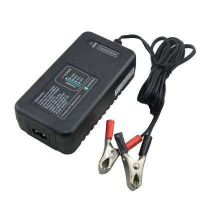 China 12.8V 4 Cell 14.4V 3.3A Battery LiFePO4 Battery Charger High Quality Intelligent Fuel Gauge Indicating Charging Process for sale