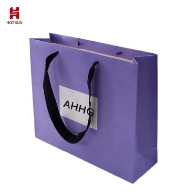 China Handmade Custom Clothes Packaging Bags With Logos Shopping And Cute Gift Bag for sale